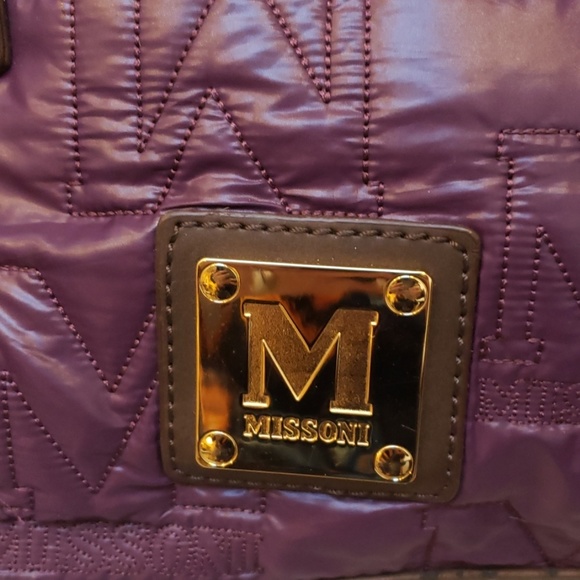 Authentic Missoni quilted and leather satchel - Picture 2 of 4